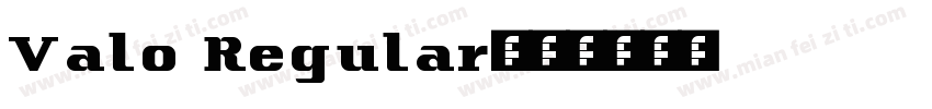 Valo Regular字体转换